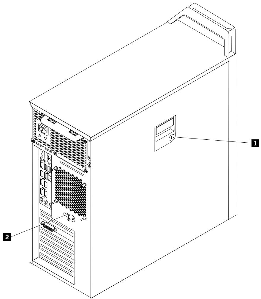 LENOVO THINKSTATION S30 (RFCB7FR) - Verrouillage du carter de l'ordinateur - 1