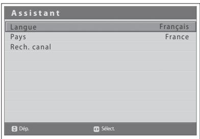 HUMAX LGB-22DTT - Exécution de l'Assistant d'installation initiale - 1