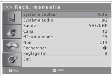 HUMAX LGB-22DTT - Recherche manuelle des canaux analogiques - 2