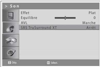 HUMAX LGB-22DTT - Paramétrage de la technologie TruSurround XT - 1
