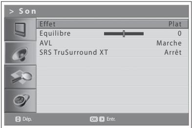 HUMAX LGB-22DTT - Configuration de l'effet sonore - 1