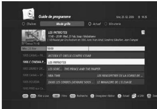 HUMAX TN7000HD TNTSAT - Mise à jour automatique EPG (MENU > Préférences de l'utilisateur > Mise à jour automatique EPG) - 2