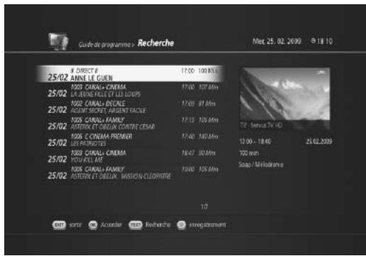 HUMAX TN7000HD TNTSAT - Guide des programmes - 2