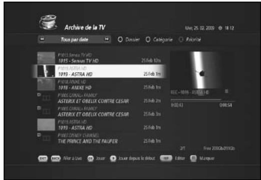 HUMAX TN7000HD TNTSAT - Fonctions PVR - 1