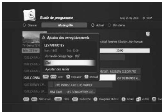 HUMAX TN7000HD TNTSAT - Option d'enregistrement - 3