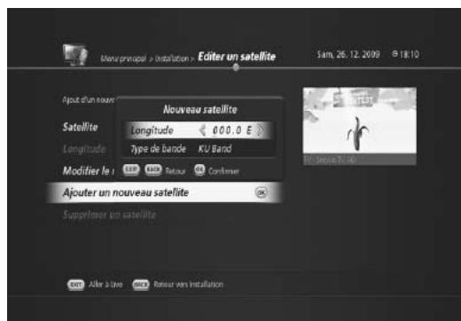 HUMAX TN7000HD TNTSAT - Ajout de nouveaux satellites - 2