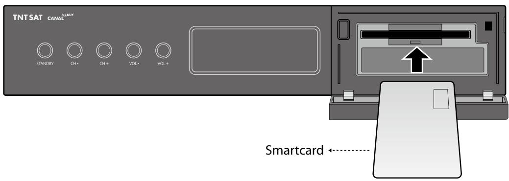 HUMAX TN7000HD TNTSAT - Insertion de la carte TNTSAT - 1