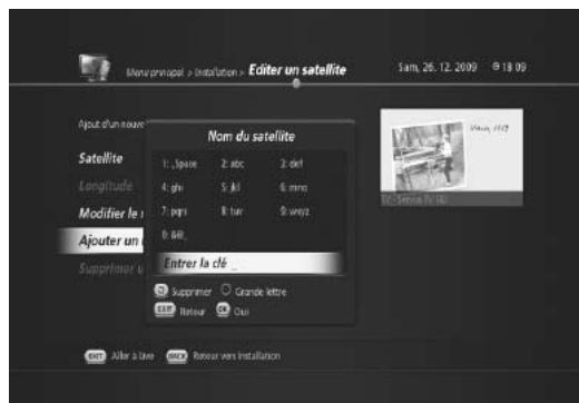 HUMAX TN7000HD TNTSAT - Ajout de nouveaux satellites - 1
