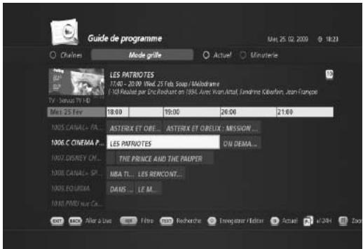 HUMAX TN7000HD TNTSAT - Guide des programmes - 1