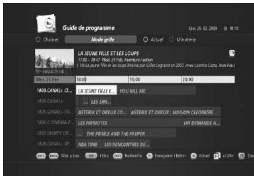 HUMAX TN7000HD TNTSAT - Fonction de filtrage du Guide des programmes - 1