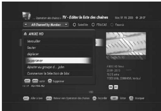 HUMAX TN7000HD TNTSAT - Ignorer des chaînes - 1