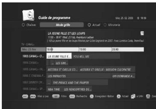 HUMAX TN7000HD TNTSAT - Fonction de recherche des informations de programmation - 1