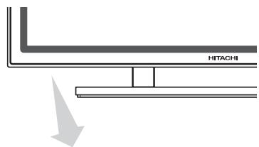 HITACHI 42PMA400E - Montage du haut-parleur (option) - 3