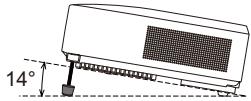 HITACHI CP-X4011N - Régler l'élevateur du projecteur - 1