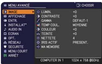 HITACHI CP-X4011N - Menu IMAGE - 1