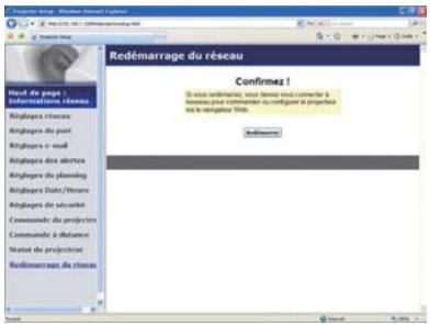 HITACHI CP-X4011N - Redémarrage du réseau - 1