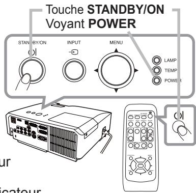 HITACHI CP-X4011N - Mise sous tension - 1