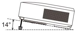 HITACHI CP-X4011N - Réglage de l'élévateur du projecteur - 1