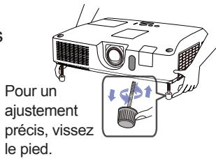 HITACHI CP-X5021N - Régler l'élevateur du projecteur - 3