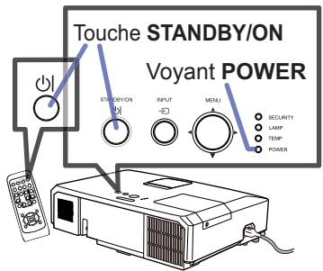 HITACHI CP-X5021N - Mise sous tension - 1