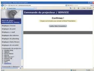 HITACHI CP-X5021N - Commande du projecteur (suite) - 1