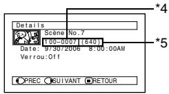 HITACHI DZ-GX3100A - AFFICHAGE DES INFORMATIONS AVEC LE MENU (DETAILS) - 2