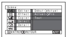 HITACHI DZ-GX3100A - SELECTION DE SCENES SUR L'ECRAN DE MENU (SELECTIONNER) - 1