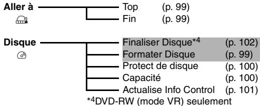 HITACHI DZ-GX3100A - Lorsqu'un DVD-RAM/DVD-RW (mode VR) est utilisé - 4