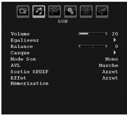 HITACHI L22DP03 - Menu Son - 1