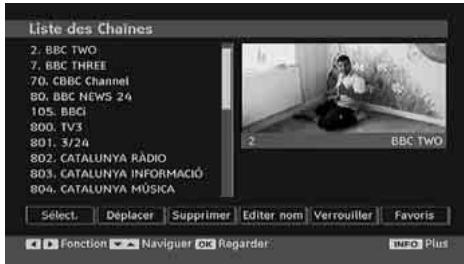 HITACHI L22DP03 - Tableau des programmes - 1