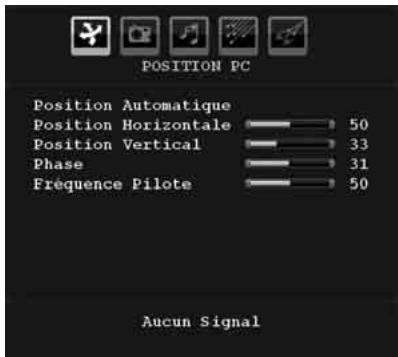 HITACHI L22DP03 - Menu de position PC - 1