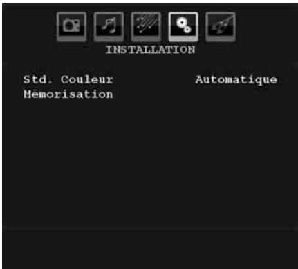 HITACHI L22DP03 - Menu Installation dans les modes AV - 1