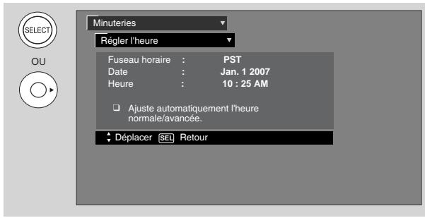 HITACHI P50S601 - Régler l'heure - 2