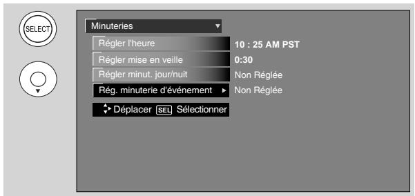 HITACHI P50S601 - Régler minuterie d'événement - 2