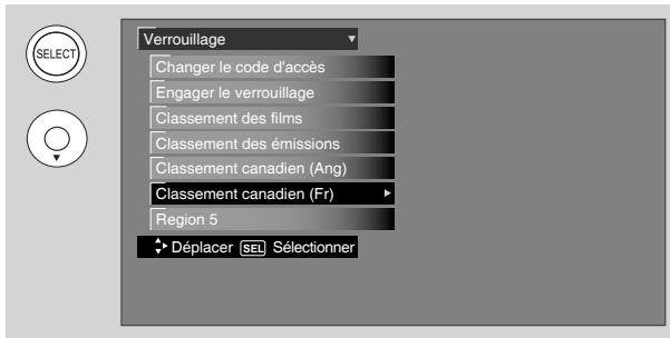 HITACHI P50S601 - Utilisez le CLASSEMENT CANADIEN (FRANÇAIS) - 1