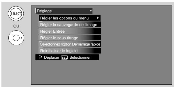 HITACHI P50S601 - Régler langue - 1
