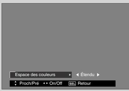 HITACHI P50S601 - Espace des couleurs - 1