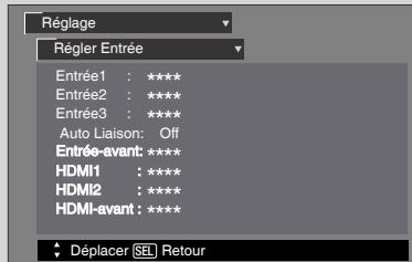 HITACHI P50S601 - Régler entrée - 4
