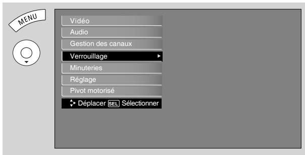 HITACHI P50S601 - Engager le verrouillage - 1