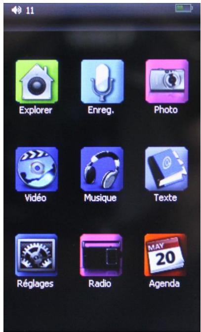 D-JIX M620 - Menu principal - 1