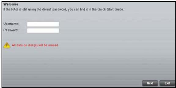 ZYXEL NSA310 - Click Run the Initialization Wizard. - 2