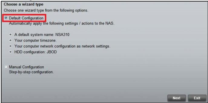 ZYXEL NSA310 - Click Run the Initialization Wizard. - 4