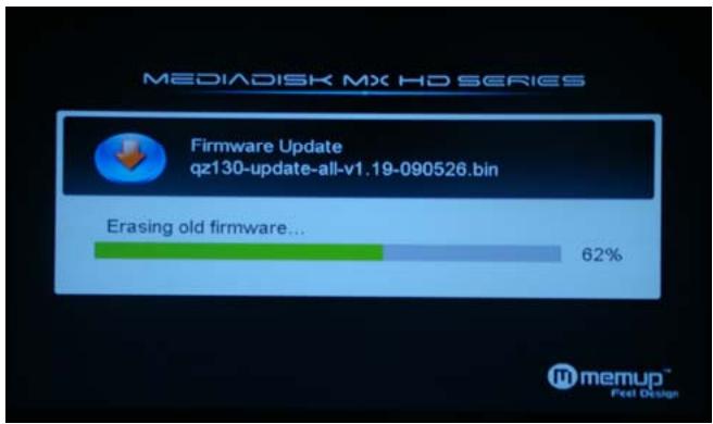 MEMUP MEDIADISK MX HD - Mise à jour du firmware - 3
