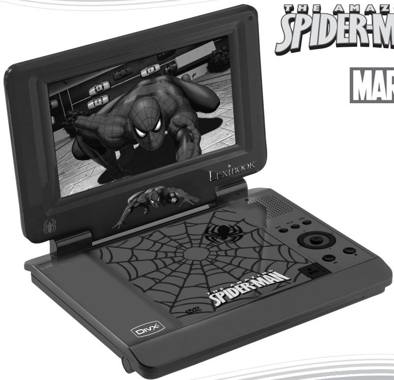 LEXIBOOK DVDP1SP - SPIDER-MAN PORTABLE DVD PLAYER - 1