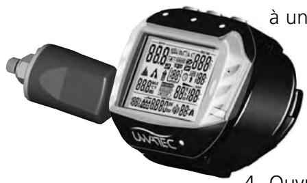 SCUBAPRO-UWATEC SMART TEC - Comment appairer l'émetteur et l'ordinateur de plongée: - 1