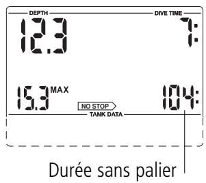 SCUBAPRO-UWATEC SMART TEC - Données concernant les paliers - 1