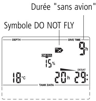 SCUBAPRO-UWATEC SMART TEC - Temps d'interdiction de prendre avion - 1