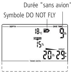 SCUBAPRO-UWATEC SMART Z - Temps d'interdiction de prendre avion - 1
