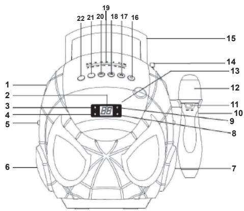 LEXIBOOK K11SP - POSITIONEN DER BEDIENELEMENTE - 1
