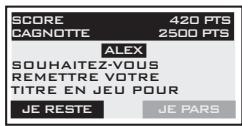LEXIBOOK LG3000F - Rejourer ou quitter en fin de partie - 1